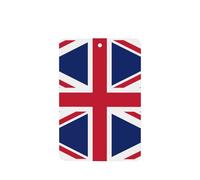 Phayah British Flag Pattern Lavender Scent Car Air Freshener Rectangle Card Hanging Hanging Scented Card 4 Pcs For Cars Closet Drawer