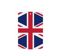 Phayah British Flag Pattern Lavender Scent Car Air Freshener Rectangle Card Hanging Hanging Scented Card 6 Pcs For Cars Closet Drawer