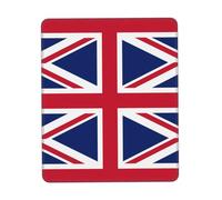 Phayah British Flag Pattern Mouse Pad Waterproof Surface & Non-Slip Rubber Base with Stitched Edges Gaming Mouse Mat for Laptop 7 X 8.6 in