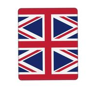 Phayah British Flag Pattern Mouse Pads, Portable Wireless Mouse Pad, Non-Slip Rubber Base Laptop Mousepad Smooth Surface for Office & Travel 7.9 X 9.5 in