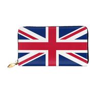 PHAYAH British Flag Pattern Women'S Wallet Long Clutch Zip Around Travel Leather Purse Large Capacity Credit Card Holder