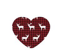 Phayah Buffalo Plaid Deer Pattern Lavender Scent Car Air Freshener Heart Shape Card Hanging Hanging Scented Card 6 Pcs For Cars Closet Drawer Eliminate