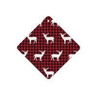 Phayah Buffalo Plaid Deer Pattern Lavender Scent Car Air Freshener Square Card Hanging Hanging Scented Card 4 Pcs For Cars Closet Drawer Eliminate