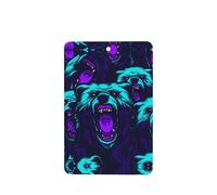 Phayah Bunch Of Roaring Bears Pattern Lavender Scent Car Air Freshener Rectangle Card Hanging Hanging Scented Card 4 Pcs For Cars Closet Drawer