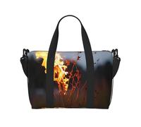 Phayah Burning Weed Crossbody Travel Bag Overnighter Duffel Bags Carry On Size Ideal For School Or Overnight Travel Bag