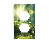 Phayah Butterfly in Sunlight Pattern Decorative Outlet Covers Receptacle Duplex Light Switch Plate Single Dual Plug Covers