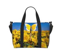 Phayah Butterfly On The Cross Travel Duffle Bag Weekender Overnight Gym Tote for Women Girls Shoulder Bag Workout Water Resistant