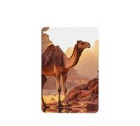 Phayah Camel In The Desert Pattern Lavender Scent Car Air Freshener Rectangle Card Hanging Hanging Scented Card 6 Pcs For Cars Closet Drawer