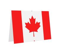 PHAYAH Canadian Flag Pattern Blank Greeting Cards With Envelopes 4" X 6" Thank You Cards For Christmas Holiday Birthday Graduation Anniversary Dark Green