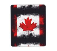Phayah Canadian Flag Pattern Mouse Pads, Portable Wireless Mouse Pad, Non-Slip Rubber Base Laptop Mousepad Smooth Surface for Office & Travel 7 X 8.6 in