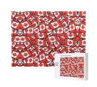 Phayah Canadian Flag Puzzles For Adults 500 Pieces For Home Decor Intelligence Development Toys 20.4 X 15"