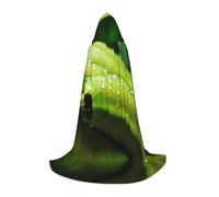 PHAYAH Canna Or Indian Shot Pattern Hooded Cloak Cape Witch Halloween Costumes For Cosplay Costume Masquerade Women Men Robe M