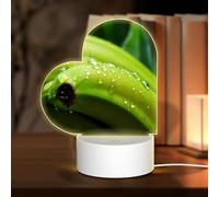 PHAYAH Canna Or Indian Shot Pattern Night Light Heart Shape Led Ligh Base with USB Cable Adjustable 3 Colors for Adults Child Room Bedroom