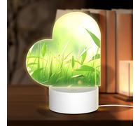 PHAYAH Cao Bang, Vietnam Pattern Night Light Heart Shape Led Ligh Base with USB Cable Adjustable 3 Colors for Adults Child Room Bedroom