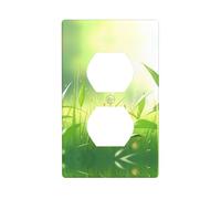 Phayah Cao Bang, Vietnam Pattern Outlet Covers Plate Receptacle Duplex Light Switch Cover Plate for Kitchen Bathroom Bedroom Farmhouse Decor