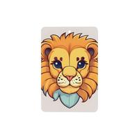 Phayah Cartoon Cute Little Lion Pattern Lavender Scent Car Air Freshener Rectangle Card Hanging Hanging Scented Card 6 Pcs For Cars Closet Drawer