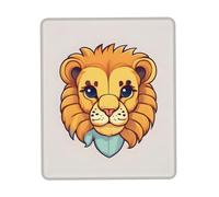 PHAYAH Cartoon Cute Little Lion Pattern Mouse Pads, Portable Wireless Mouse Pad, Non-Slip Rubber Base Laptop Mousepad Smooth Surface for Office & Travel 7.9 X 9.5 in