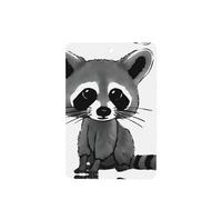 Phayah Cartoon Cute Raccoon Pattern Lavender Scent Car Air Freshener Rectangle Card Hanging Hanging Scented Card 4 Pcs For Cars Closet Drawer Eliminate