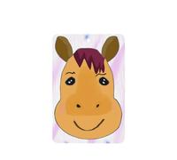 Phayah Cartoon Horse Head Pattern Lavender Scent Car Aroma Rectangle Hanging Fragrance Tablet Car Interior Fragrance Freshener 4p