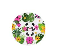 Phayah Cartoon Panda Cub Pattern Lavender Scent Car Air Freshener Round Shape Card Hanging Hanging Scented Card 6 Pcs For Cars Closet Drawer