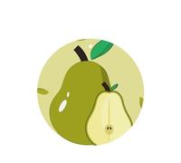 Phayah Cartoon Pear Pattern Lavender Scent Car Air Freshener Round Shape Card Hanging Hanging Scented Card 4 Pcs For Cars Closet Drawer