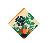 Phayah Cartoon Turtle Back Bamboo Pattern Lavender Scent Car Air Freshener Square Card Hanging Hanging Scented Card 4 Pcs For Cars Closet Shoe