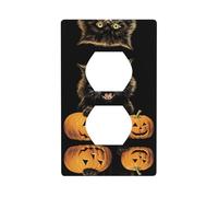 Phayah Cat's Paw by Pumpkin Pattern Decorative Outlet Covers Receptacle Duplex Light Switch Plate Single Dual Plug Covers