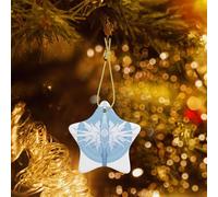 Phayah Central Composition Pattern Christmas Tree Decoration Star Ceramics Ornaments Suitable For New Year Home For Gatherings