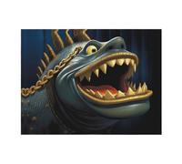 PHAYAH Chained Fish Pattern Ultra-Soft Micro Blanket Flannel Blankets for Couch Sofa Bed Living Room Office Lunch Break 50"X40"