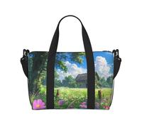 Phayah Chalet in The Grassland Travel Duffle Bag Weekender Overnight Gym Tote for Women Girls Shoulder Bag Workout Water Resistant