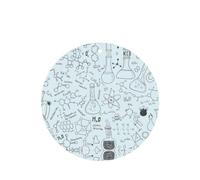 Phayah Chemistry Print Pattern Lavender Scent Car Air Freshener Round Shape Card Hanging Hanging Scented Card 6 Pcs For Cars Closet Shoe