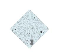 Phayah Chemistry Print Pattern Lavender Scent Car Air Freshener Square Card Hanging Hanging Scented Card 4 Pcs For Cars Closet Shoe