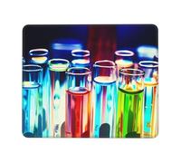 Phayah Chemistry Test Tube Pattern Mouse Pads, Portable Wireless Mouse Pad, Non-Slip Rubber Base Laptop Mousepad Smooth Surface for Office & Travel 10 X 12 Inch