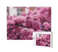 Phayah Cherry Blossom And Tits Puzzles For Adults 500 Pieces For Home Decor Children'S Intelligence Development Toys 20.4 X 15"