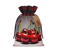 PHAYAH Chilean Cherries Christmas Gift Bag Drawstring Gift Bag For Birthdays, Anniversaries And Parties, Candy And Storage Bags