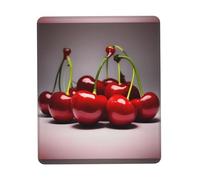 Phayah Chilean Cherries Pattern Mouse Pad Waterproof Surface & Non-Slip Rubber Base with Stitched Edges Gaming Mouse Mat for Laptop 7.9 X 9.5 in