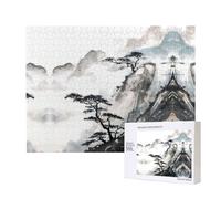 Phayah Chinese Landscape Painting Puzzles For Adults 500 Pieces For Home Decor Intelligence Development Toys 20.4 X 15"