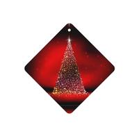 Phayah Christmas Tree Xmas Glittering Pattern Lavender Scent Car Air Freshener Square Card Hanging Hanging Scented Card 6 Pcs For Cars Closet Drawer Eliminate