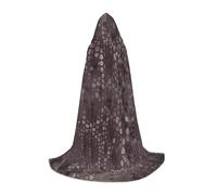 PHAYAH Classic Snake Skin Pattern Hooded Poncho Unisex Christmas Hoodie For Cosplay Halloween Costume Party Masquerade M
