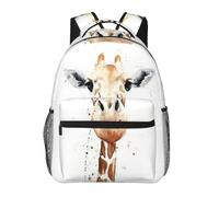 PHAYAH Clever Giraffe Pattern Casual Shoulders Classical Basic Travel Backpack Travel And Outdoor Activities Resistant