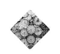 Phayah Clock Art Pattern Lavender Scent Car Air Freshener Square Card Hanging Hanging Scented Card 6 Pcs For Cars Closet Drawer Eliminate