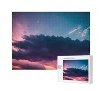 Phayah Clouds In The Sky Puzzles 500 Piece For Jigsaw Puzzle Wooden Puzzle For Family Friend Home Decor Wall Art 20.4 X 15 In