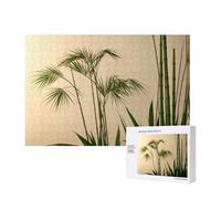 Phayah Clump Of Bamboo Puzzles 300 Piece For Jigsaw Puzzle Wooden Puzzle For Family Friend Home Decor Wall Art 15.7 X 11 In