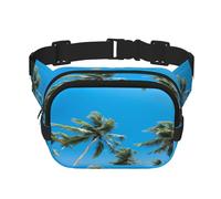 Phayah Coconut Grove By The Sea Pattern Fanny Waist Packs For Men Women, Waist Bag Hip Pack For Travel Hiking Running Outdoor Sports