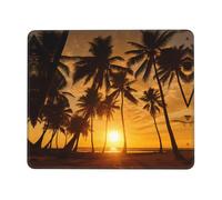 Phayah Coconut Palm Pattern Mouse Pad Designs,Portable Office Non-Slip Rubber Base Wireless Mouse Pad for Gaming Mat for Laptop, Office Home 8.3 X 10.3 in