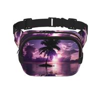 Phayah Coconut Tree In The Lake Waist Pack Bag,Fanny Pack For Men,Women, Workout Traveling Casual Running Hiking Cycling, Bum Bag