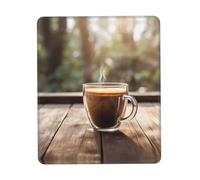 Phayah Coffee by The Glass Pattern Mouse Pad Designs,Portable Office Non-Slip Rubber Base Wireless Mouse Pad for Gaming Mat for Laptop, Office Home 10 X 12 Inch