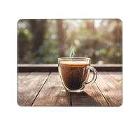 Phayah Coffee by The Glass Pattern Mouse Pad Designs,Portable Office Non-Slip Rubber Base Wireless Mouse Pad for Gaming Mat for Laptop, Office Home 7 X 8.6 in