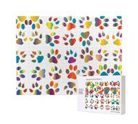 Phayah Colorful Dog Paw Puzzles For Adults 500 Pieces For Home Decor Intelligence Development Toys 20.4 X 15"
