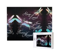 Phayah Colorful Dragonfly Pattern Puzzle Unique Jigsaw Wall Art Picture For Home Decoration 500 Pcs
